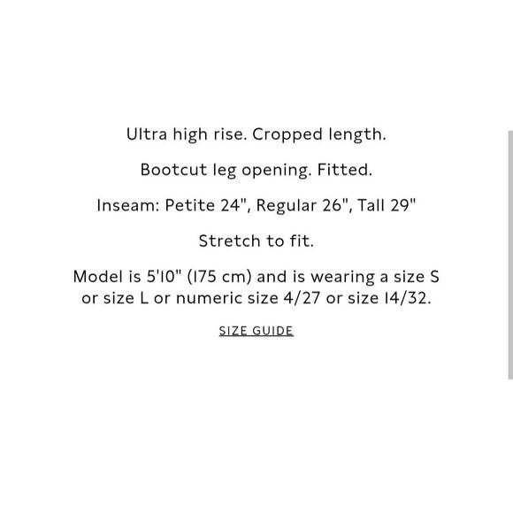 New Banana Republic Black High Rise Ponte Kick Cropped Bootcut Pants Size Medium - Picture 5 of 11